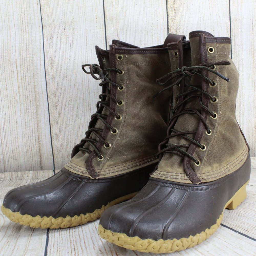 LL BEAN Signature Maine Hunting Duck Boots Size 9 - Picture 3 of 8